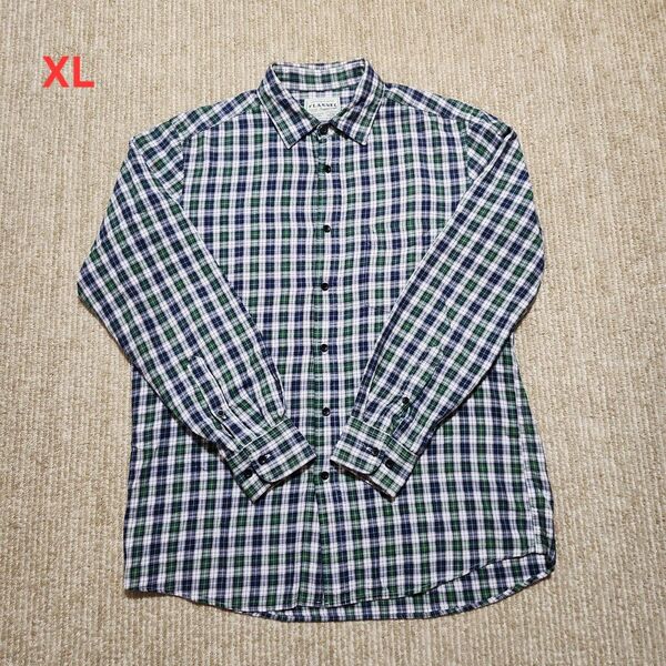 ★ユニクロ メンズフランネルチェックシャツ XL