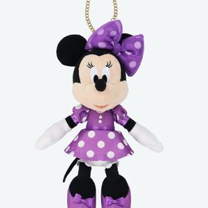ミニーの日 ぬいぐるみチャーム 紫 新品タグ付き