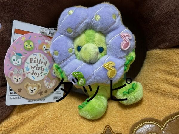ディズニーシー ダッフィー 20周年 フィルドウィズジョイ ドーナツ オルメル ぬいぐるみバッジ ぬいば