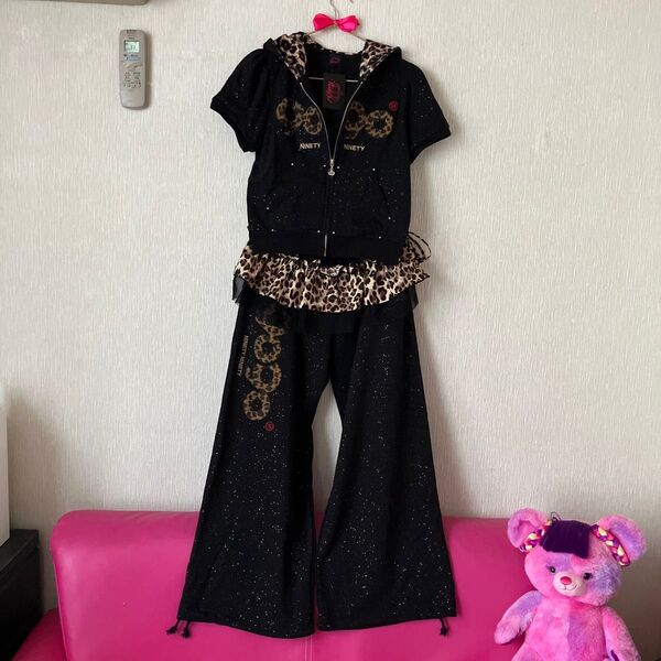 9090girl Glitter セットアップ Zip Hoodie Pants