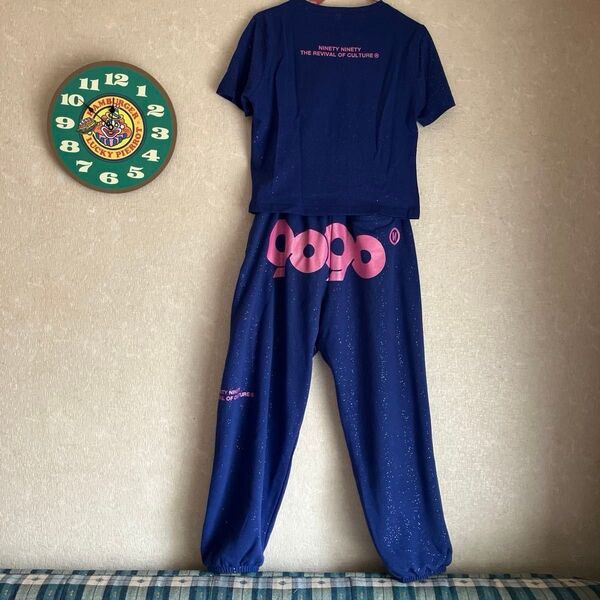 9090girl Logo Tee Pants セットアップ 上Mサイズ下Sサイズ