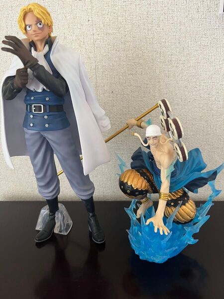一番くじ ワンピース 革命の炎 B賞 サボ MASTERLISE 匠ノ系譜 神エネル 決闘・神のフィギュア 2体セット