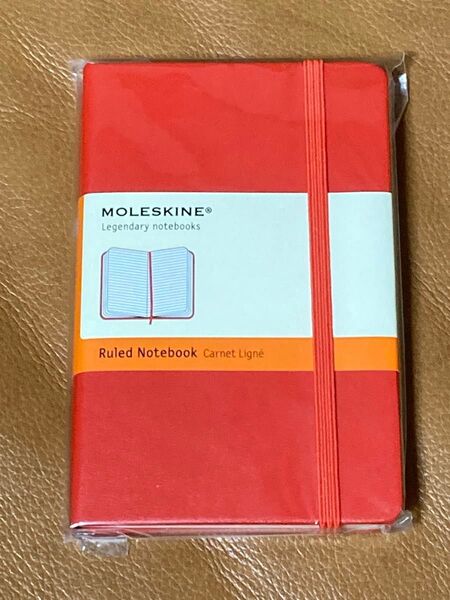 MOLESKINE モレスキン 横罫ノート レッド ポケットサイズ ハードカバー 未使用