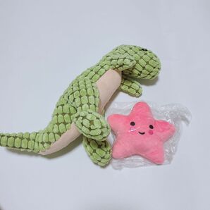 犬 おもちゃ 噛み噛みザウルス ぬいぐるみ 音 かわいい 星 ペット ストレス発散 室内 おもちゃ プレゼント