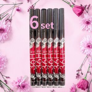 新品 6本セット リキッドアイライナー ウォータープルーフ 36H ブラック まとめ売り
