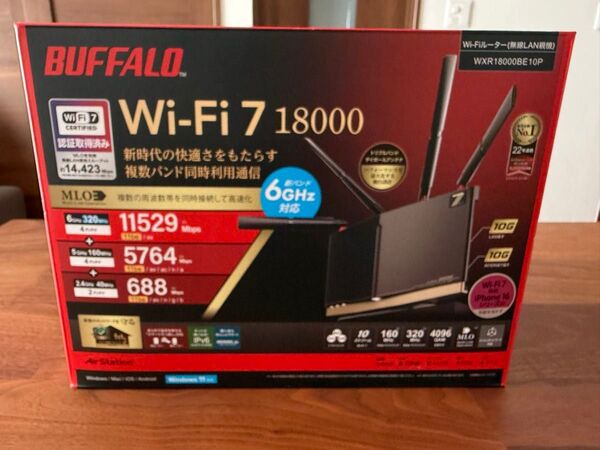 BUFFALO 無線LANルーター WXR-18000BE10P Wi-Fi7