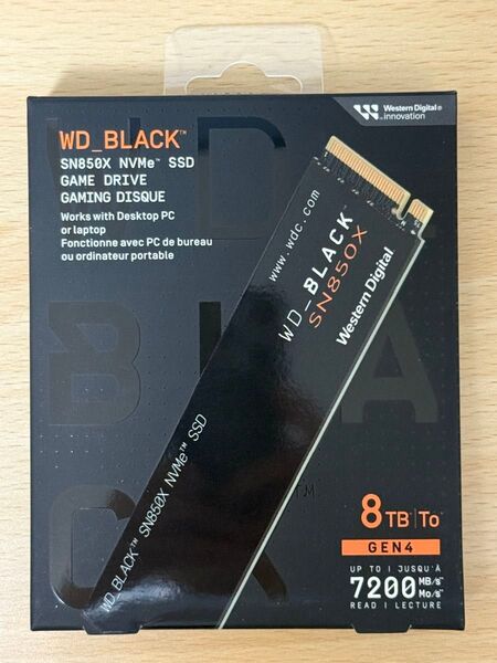 WD BLACK SN850X 8TB M.2 SSD WDS800T2X0E