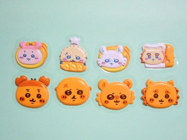 ★未使用★8枚セット★【ちいかわベーカリー★フレークシール】★モモンガ★シーサー★ラッコ★古本屋★カニちゃん★パン★ステッカー
