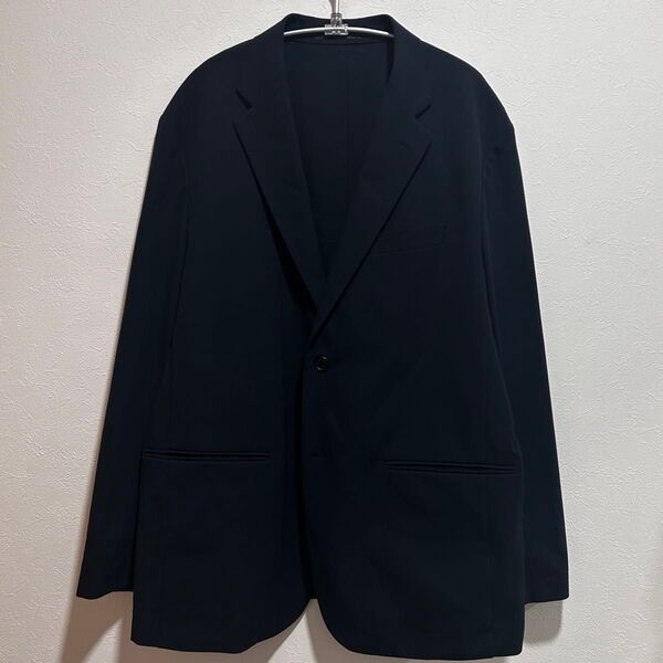 ユニクロ 感動ジャケット ネイビー テーラードジャケット スーツ メンズ uniqlo XL