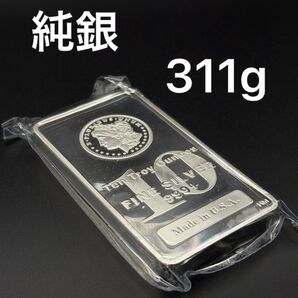 【純銀 インゴット】10oz オンス 999 シルバー Silver 銀地金 USA製 投資 資産保全 現物資産 純金 延べ棒