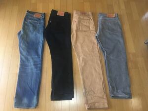 LEVI'S リーバイス 501　ジーンズ デニム ストレート　 W34　 計4着