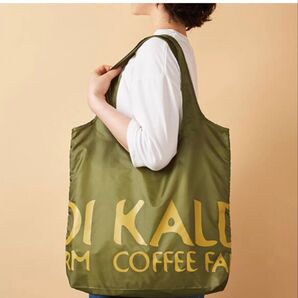KALDI オリジナル エコバッグ オリーブグリーン