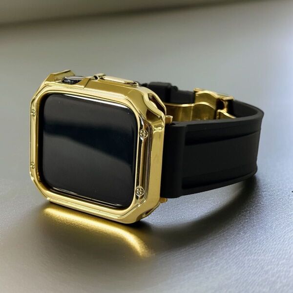 bg★Apple Watchバンド ラバーベルト アップルウォッチカバー ケース38 40 41 42 44 45 46 49mm