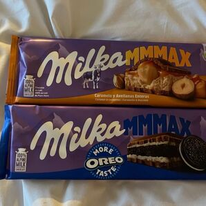 Big Milka チョコレートジャンボMMMAX 2点 ミルカチョコ OREO オレオミルカ リンツ ハリボーチョコマシュマロ