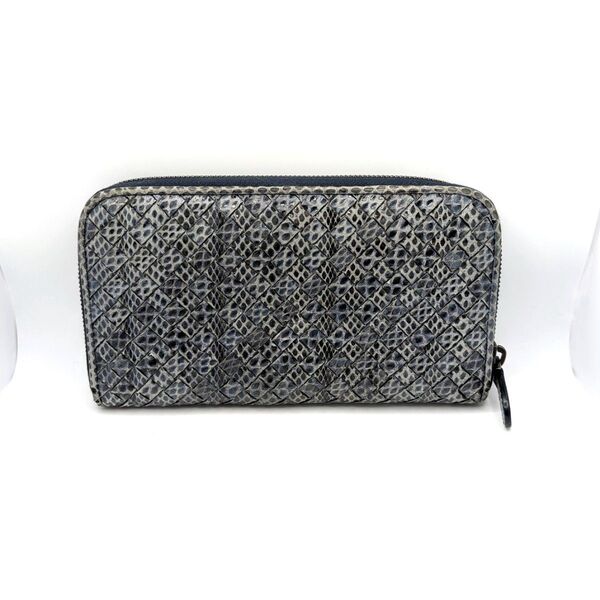 ボッテガヴェネタ BOTTEGA VENETA 長財布 イントレチャート パイソン