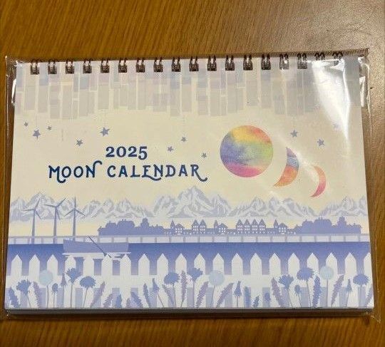 Moon カレンダー 卓上 2025年 月の満ち欠け