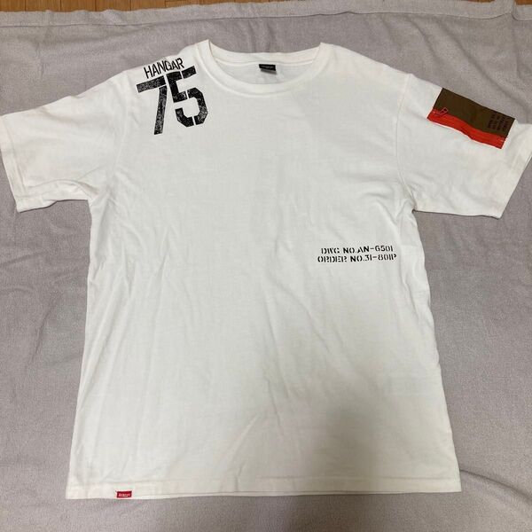 アヴィレックス Tシャツ メンズL 白