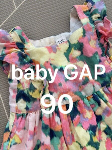 baby GAP フラワー ワンピース 夏服 女の子 可愛い お洒落 派手 90