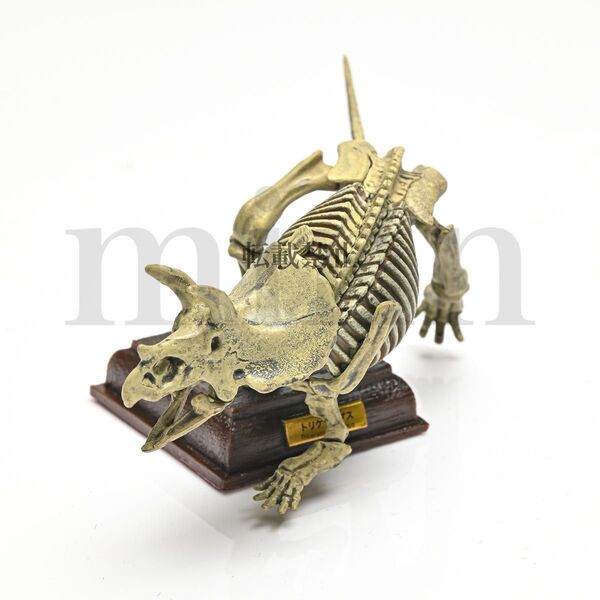 【未開封】NTC 古生物 トリケラトプス 黄土化石色 ネイチャーテクニカラー カプセルトイ ガチャ