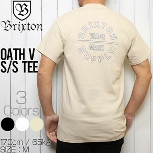 [クリックポスト対応] BRIXTON ブリクストン OATH V S/S TEE 半袖Tシャツ 16170 VANIL Lサイズ