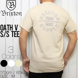 [クリックポスト対応] BRIXTON ブリクストン OATH V S/S TEE 半袖Tシャツ 16170 VANIL Sサイズ