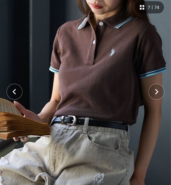 U.S. POLO ASSN./ユーエスポロアッスン 別注 ライン入りワンポイント刺繍ポロシャツ 限定展開