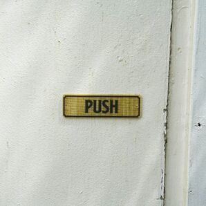 新品 ファイバー サイン A ダルトン PUSH ドア プレート