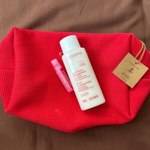 クラランス CLARINS クレンジングミルク Fix' Make-Up ポーチ 3点セット ノベルティ