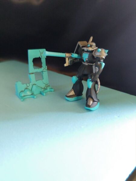 ガンダム チョコサプ シャア専用ザク 全塗装 ミクカラー