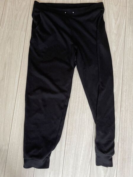 メンズ パンツ 黒 UNIQLO L ブラック パンツ