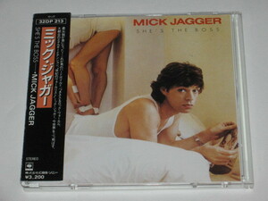 CD ミック・ジャガー（Mick Jagger）『SHE'S THE BOSS/シーズ・ザ・ボス』CBS/SONY 初期特殊スリムケース仕様 帯付 難あり