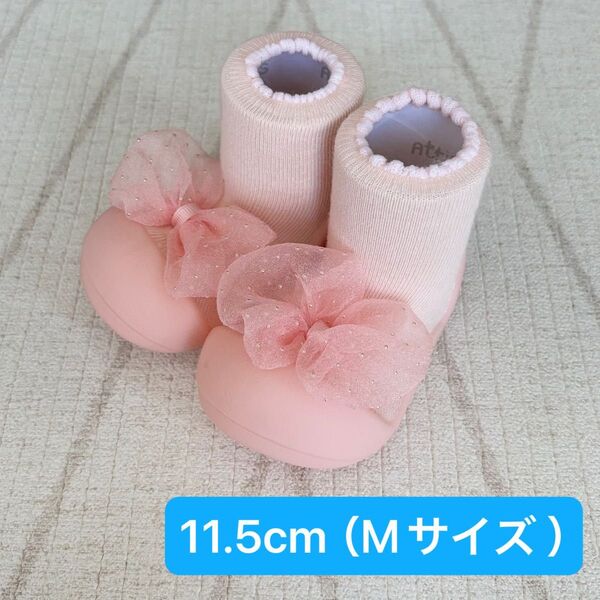 Attipas アティパス 11.5cm Mサイズ ベビーシューズ 靴 ピンク