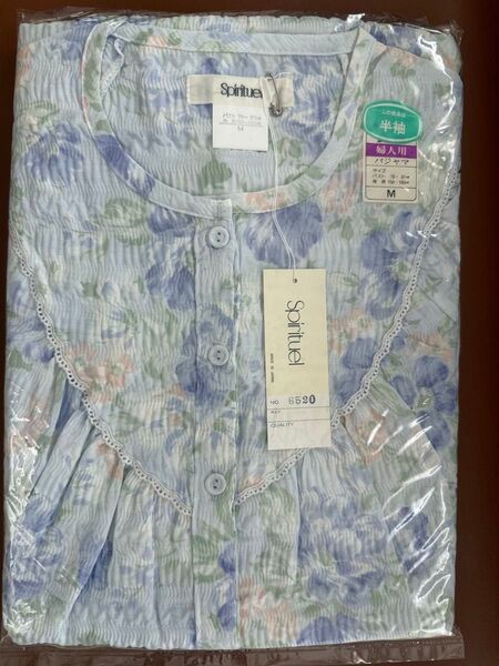 婦人用パジャマMサイズ 国産 肌触りの良い薄手半袖 新品 上下パジャマセット 迅速発送