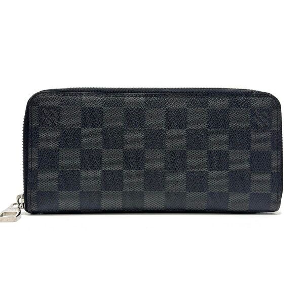ルイヴィトン N63095 ダミエグラフィット ジッピーウォレット ヴェルティカル 長財布 ブラック LOUIS VUITTON