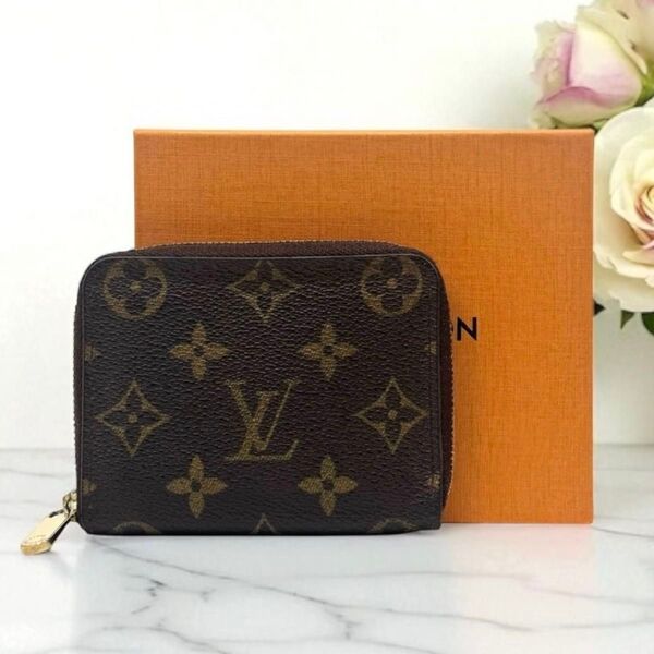 ルイヴィトン M60067 ジッピーコインパース 小銭入れ コインケース 財布 モノグラム ブラウン LOUIS VUITTON