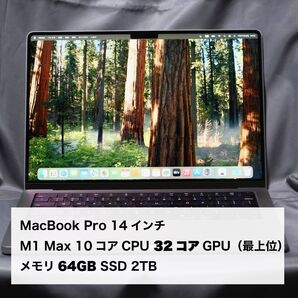 MacBook Pro 14インチ M1 Max 10コア 64GB 2TB 32コアGPU US配列