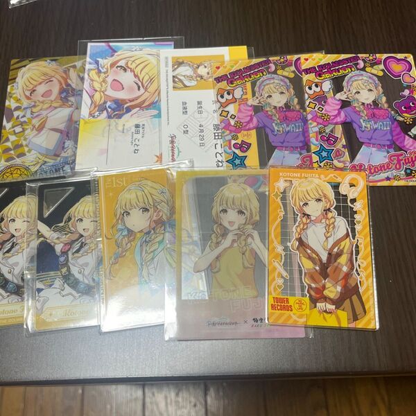 学園アイドルマスター 学マス 藤田ことね アクリルカード 名刺 特典 クリアカード 原宿 タワーレコード 極楽湯 1St