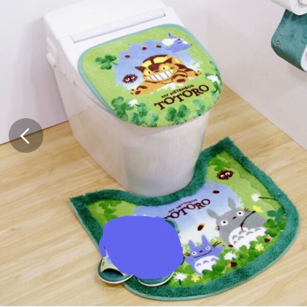 トイレ用マット、兼用フタカバー2点セット
