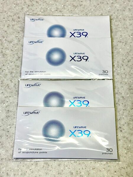 【7/25(金)26(土)27(日)セール価格】 LIFEWAVE X39 パッチ 4個セット【新品未開封】