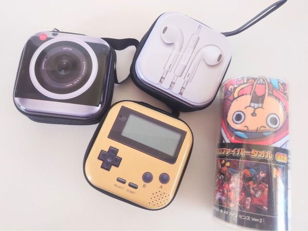 ゲーム機 カメラ 小物入れ タオル 缶ケース マイクロファイバータオル ビッグサイズ ワンピース チョッパー