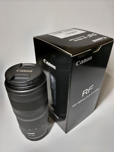 【美品】6月1日購入 メーカー保証 Canon RF100-400mm F5.6-8 IS USM (別売りレンズフード付き)