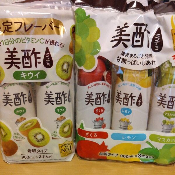 美酢 ミチョ キウイ&ざくろ&レモン&マスカット 希釈タイプ 900ml 5本