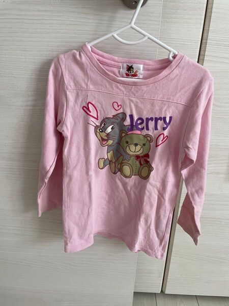 トムとジェリー 長袖Tシャツ ピンク 110cm