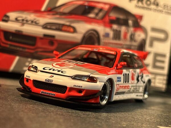 パンデム シビック EG6 V1.5 出光 1/64 ポップレース
