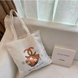 24時間以内発送CHANELシャネル トートバッグノベルティトート バッグ ASK FOR THE MOON キャンバス COCO