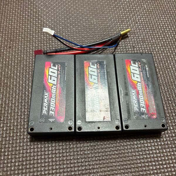 PERMAX 3300mAh 60C 7.4V リポバッテリー 3個セット