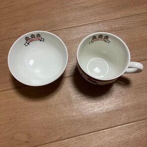 昭和レトロ ハローキティ マグカップ&お茶碗 セット ホワイト系