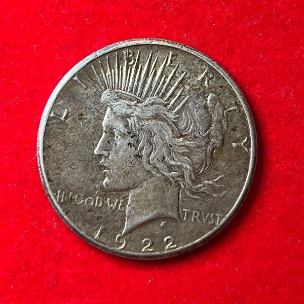 アメリカ LIBERTY リバティコイン 1922年 ピースダラー イーグル 1ドル銀貨 外国銭 硬貨 アンティーク コイン