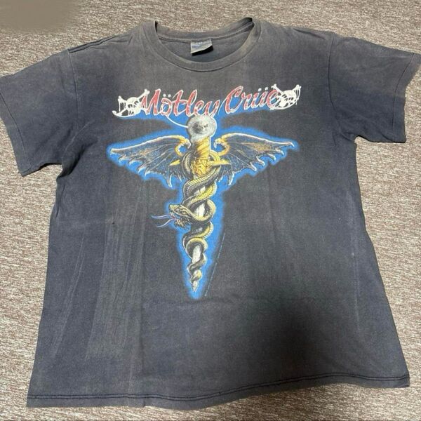 値下げ★モトリークルー★バンドTシャツ★ロックT★Motley Crue バンドTシャツ ビンテージ L Tシャツ 黒