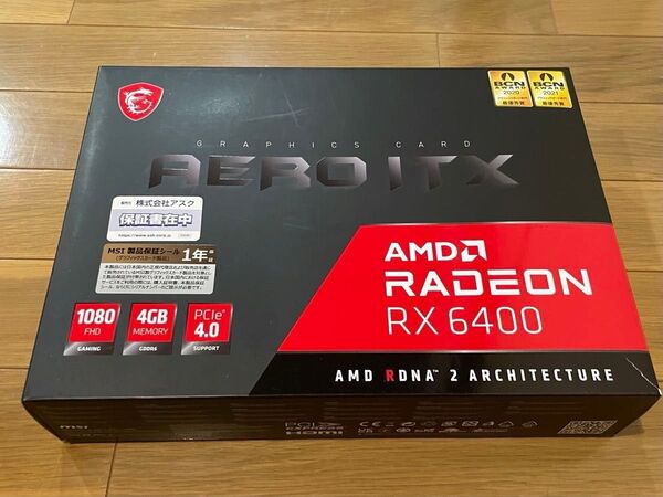 MSI Radeon RX6400 AERO ITX GDDR6 4GB グラフィックボード 美品中古